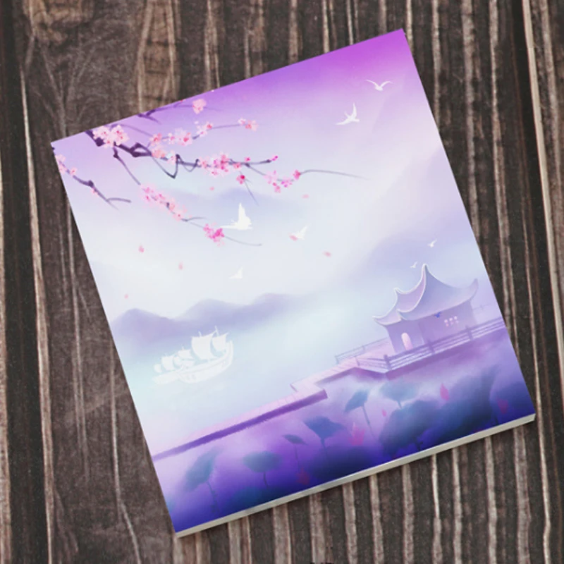 1PCS Cartoon Tragbare Retro Platz Zerreißbar Notizblock Nachricht Haftnotizen Notebook Schreibwaren Kind Geschenk Büro & Schule Liefert – Detail 12