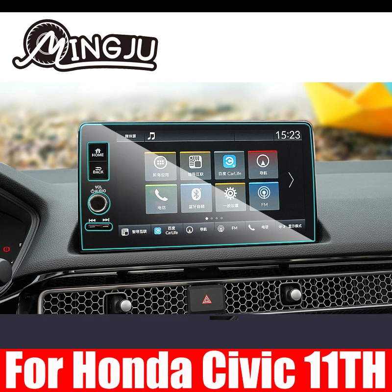 

For Honda Civic 11th 2022 Car Styling 1PCS GPS Navigation Tempered Screen Protector Cover Protective Film For refitting