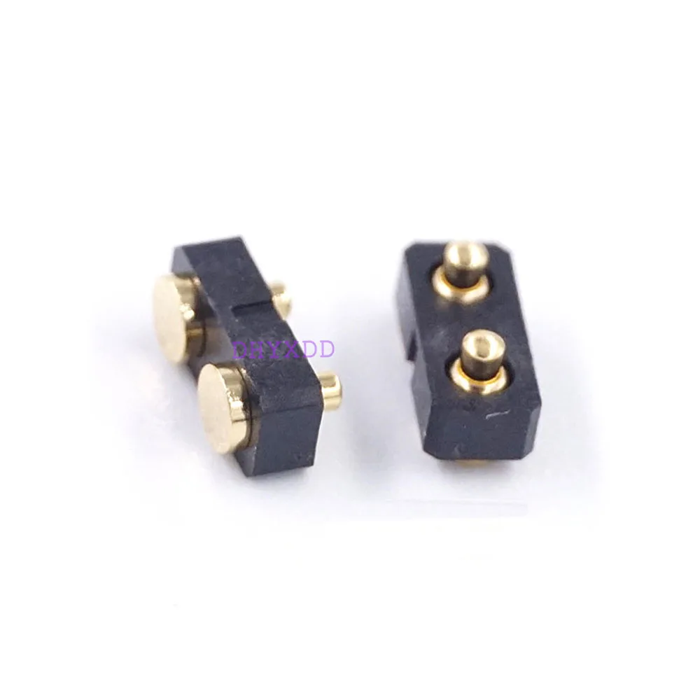 5pcs Spring Loaded Pogo Pin 2 Position 2 Pins 3.0 mm Pitch SMT 3.5mm 4.0 mm Height Single Row Surface Mount PCB Vertical Grid