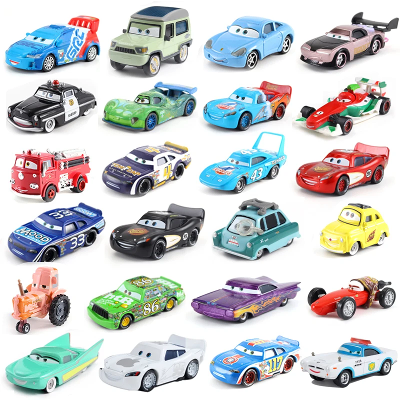 Disney Pixar 3 Z Professor And Lightning McQueen Matt Jackson Storm Ramirez Alloy Car Model Alloy Children\'s Toy Birthday Gift