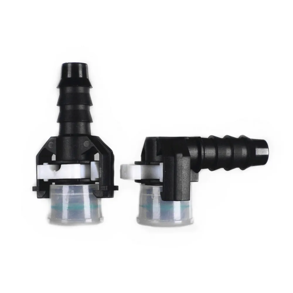 NW3 NW4 Auto-Wasserschlauchanschluss D12-ID8-90/180 Grad L-Typ Kraftstoffleitung Schnellmontage für Auto – Detail 5