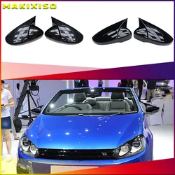 2X Side Wing Mirror Cover Caps For VW JETTA MK6 Volkswagen Passat B7 Scirocco Beetle CC Eos Rearview Mirror Cover Add on