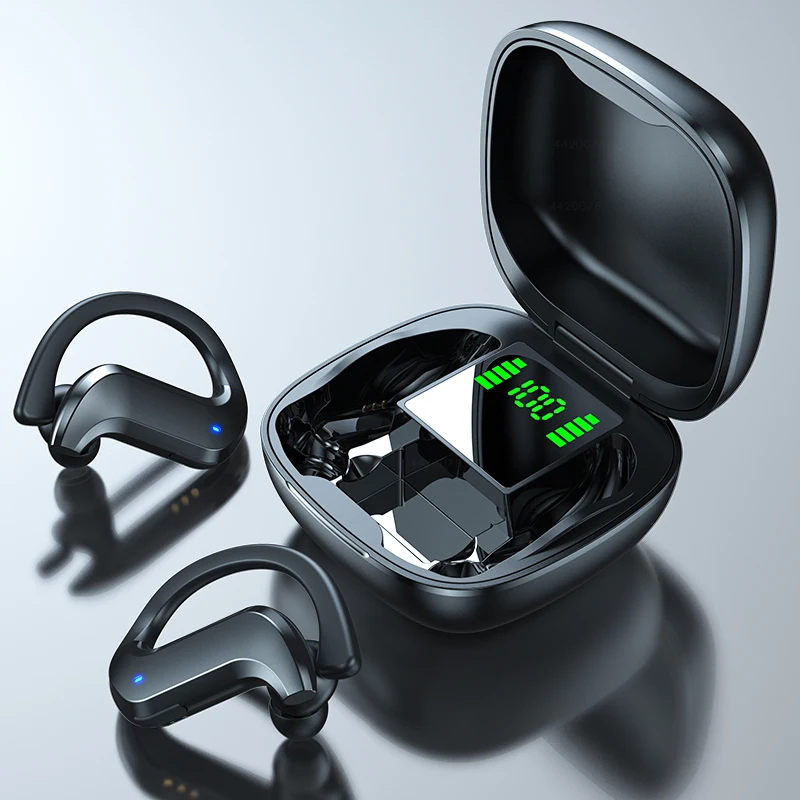 MD03 TWS سماعات بلوتوث 5.0 سماعة رأس لاسلكية التوصيل العظام 9D HiFi ستيريو الرياضة يدوي مع ميكروفون