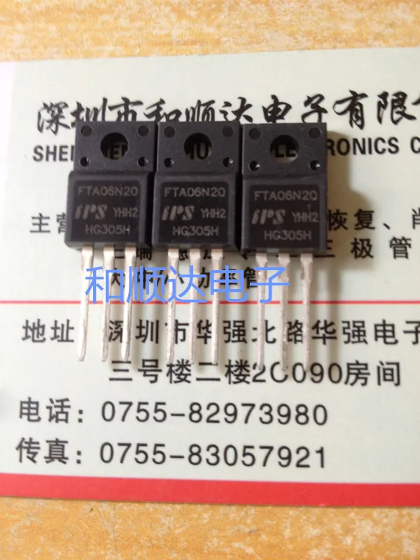 10PCS   FTA06N20  TO-220F