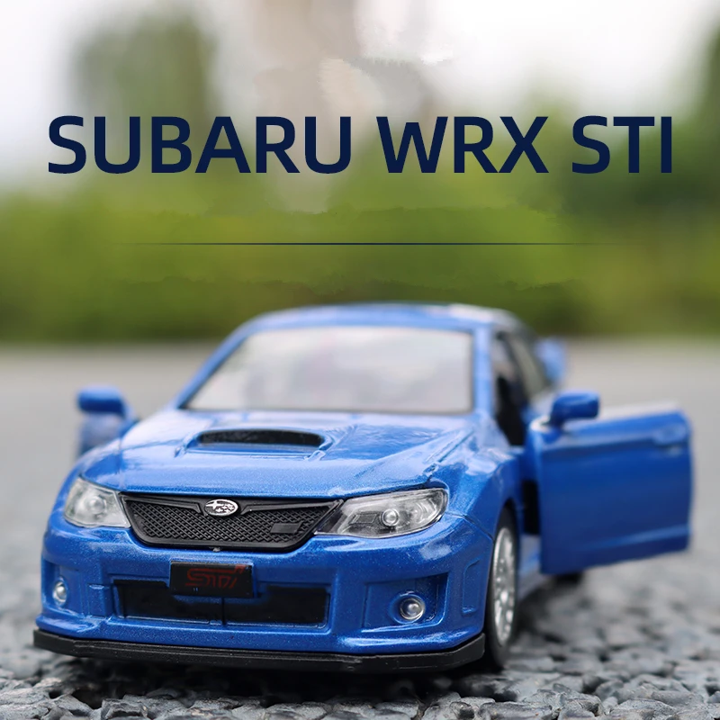 1:36 Subarus Impreza WRX STI โลหะผสมรถแข่งของเล่นรุ่น Diecasts จำลองโลหะรุ่นรถดึงกลับคอลเลกชันเด็กของขวัญ