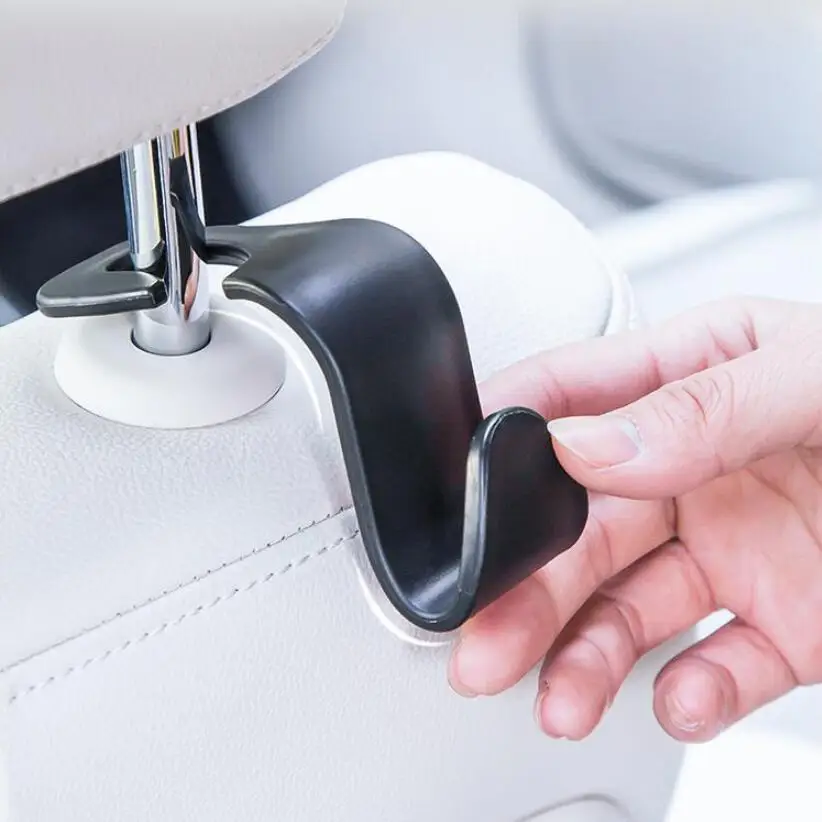 Car Seat Back Hooks Vehicle Hidden Headrest Hanger for Handbag Shopping Bag Coat Storage Hanger Car Accessories Hook