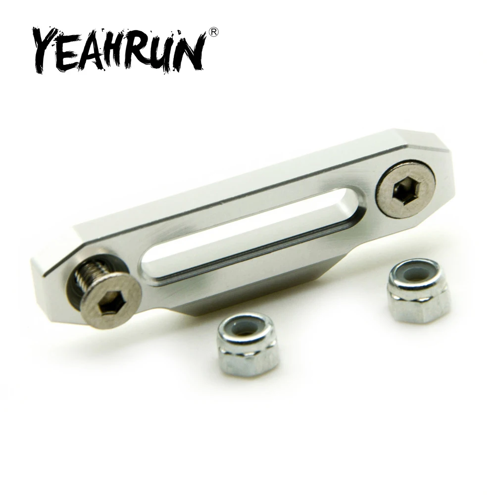 YEAHRUN Aluminiowe mocowanie wciągarki Hawse Fairlead do zdalnie sterowanego gąsienicowego D90 1/10 RC Akcesoria samochodowe Części zamienne do ciężarówek