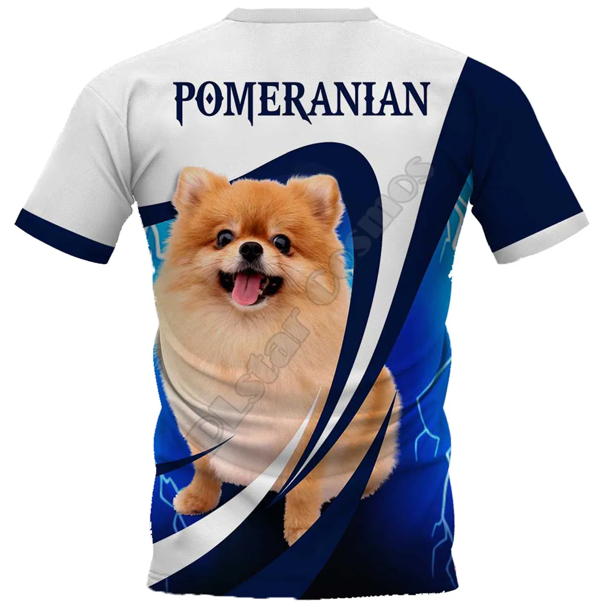 PLstar Cosmos Pomeranian 3D Printed t-shirt Harajuku Streetwear T shirts Funny Animal Men For Women Short Sleeve 09