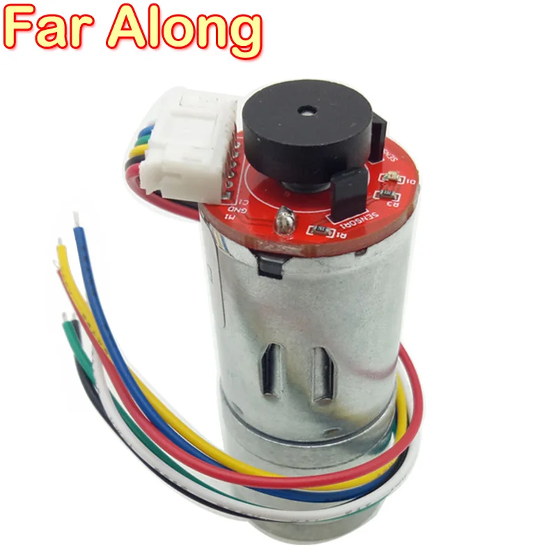 6V 12V 24V DC Geared Motor With Hall Encoder Support PWM Speed And Reversible Miniature All Metal Motor With 11 PPR