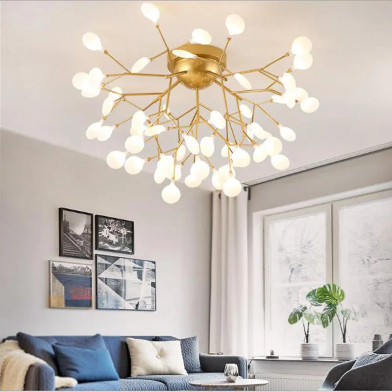 

Modern G4 LED Chandeliers Nordic Style Romantic Living Bedroom Restaurant Hotel Lamp Fixtures Lighting Luminaire