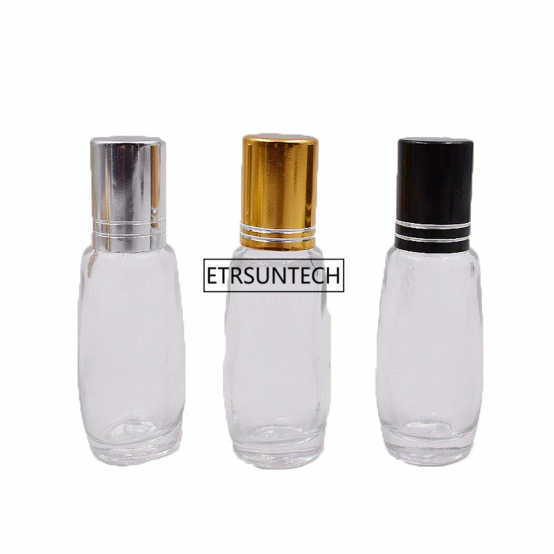 100pcs 8ml Glass Roll-on Bottles with Stainless Steel Roller Balls Empty Essential Oil Perfume Refillable Bottles F3326