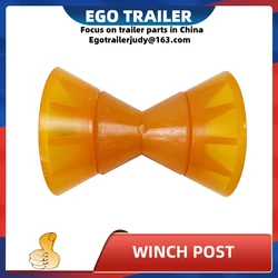 Egotrailer guincho pós reboque do barco rolo de poliuretano amarelo arco rolo reboque peças acessórios