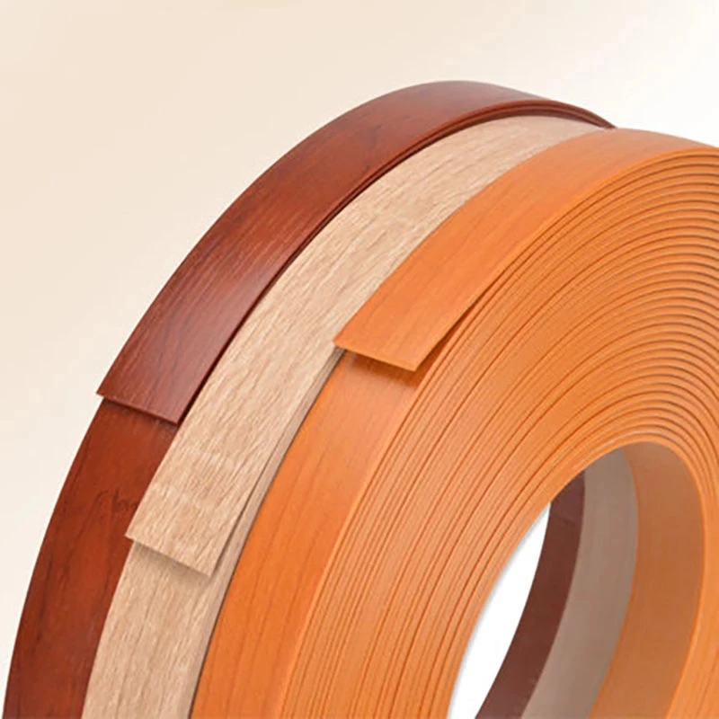 2cmX10M Furniture edge banding strip Melt PVC adhesive sealing tape Cabinet Table walnut wood Surface repair Decor veneer sheets