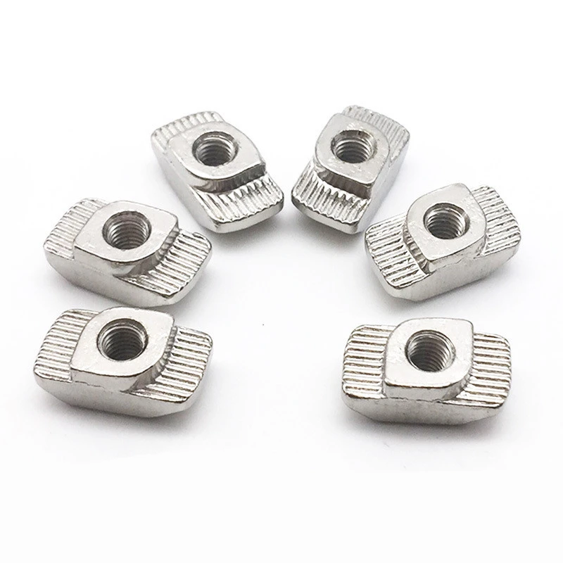 M3 M4 M5 M6 M8 Slot T-nut Sliding T Nut Hammer Drop In Fasten Connector for EU 20 30 40 45Series Aluminum Profile 2020 3030 4040