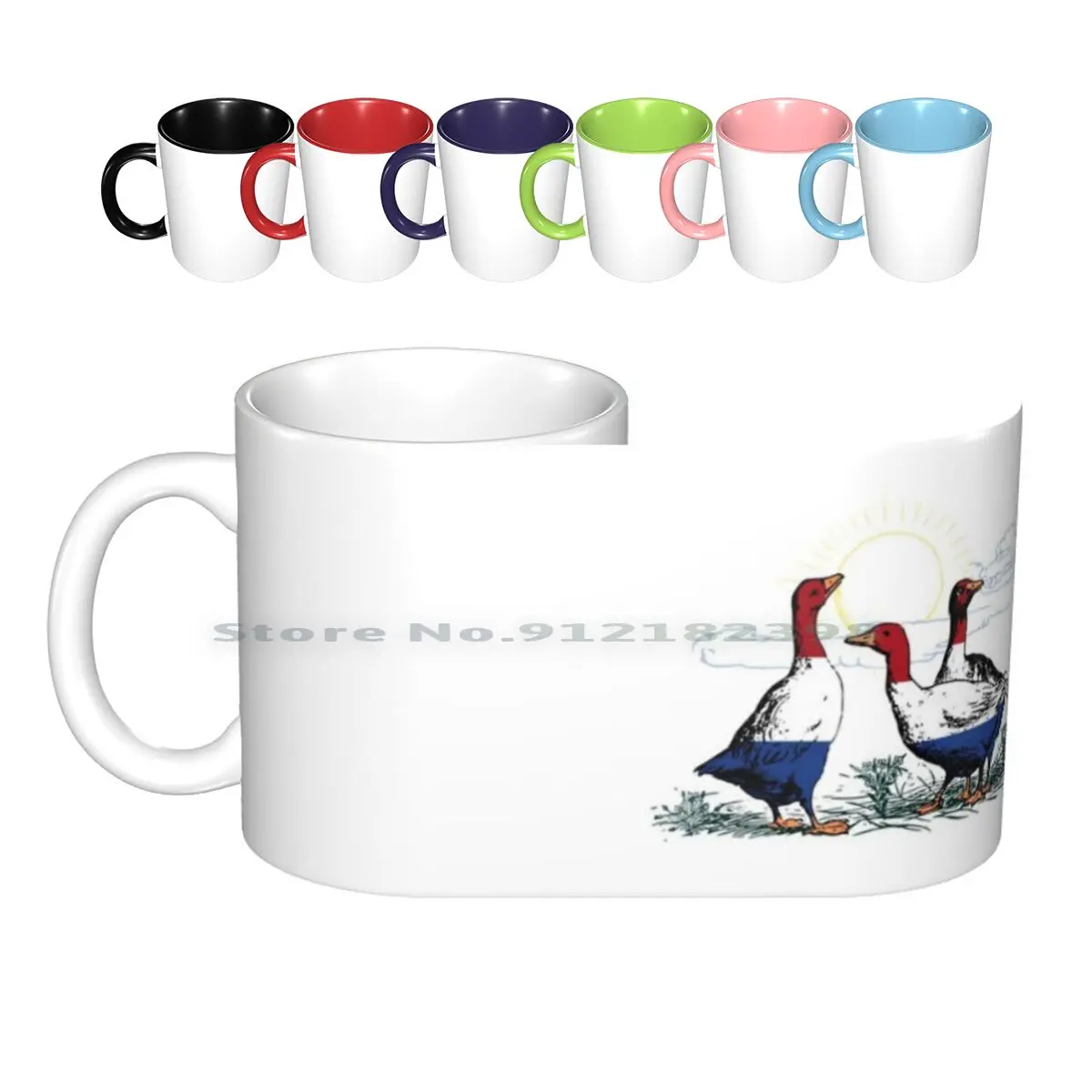 

Netherlands Geese Ceramic Mugs Coffee Cups Milk Tea Mug Netherlands Netherlands Goose Cute Netherlands Netherlands Flag