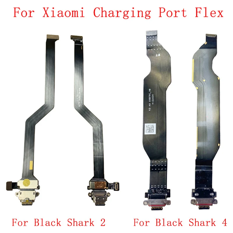 USB Charging Port Connector Flex Cable Ribbon For Black Shark 2 4 Pro Charging Connector Flex Cable Repair Parts