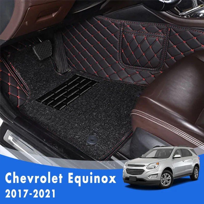 

Автомобильные коврики для Chevrolet Equinox 2021 2020 2019 2018 2017, двухслойные ковры с проволочной петлей, индивидуальный автомобильный Стайлинг, внутренняя крышка