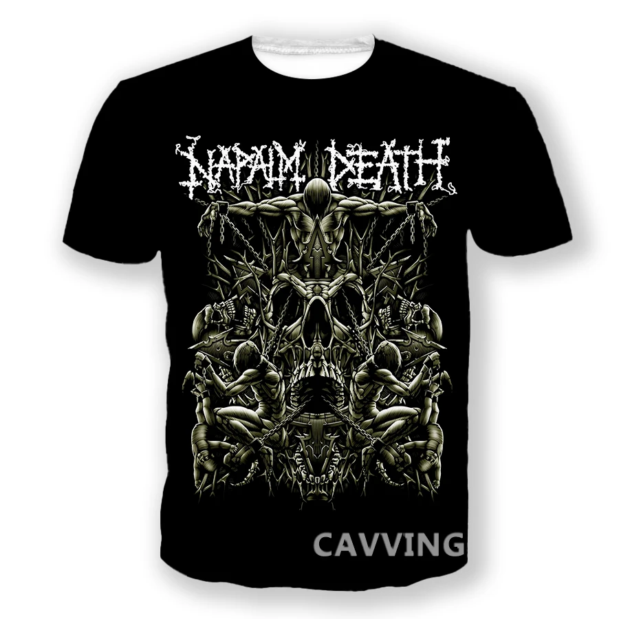 CAVVING 3D Printed  Napalm Death  Casual T-shirts  Hip Hop Tee Shirts Harajuku Styles Tops Clothing for Men/women