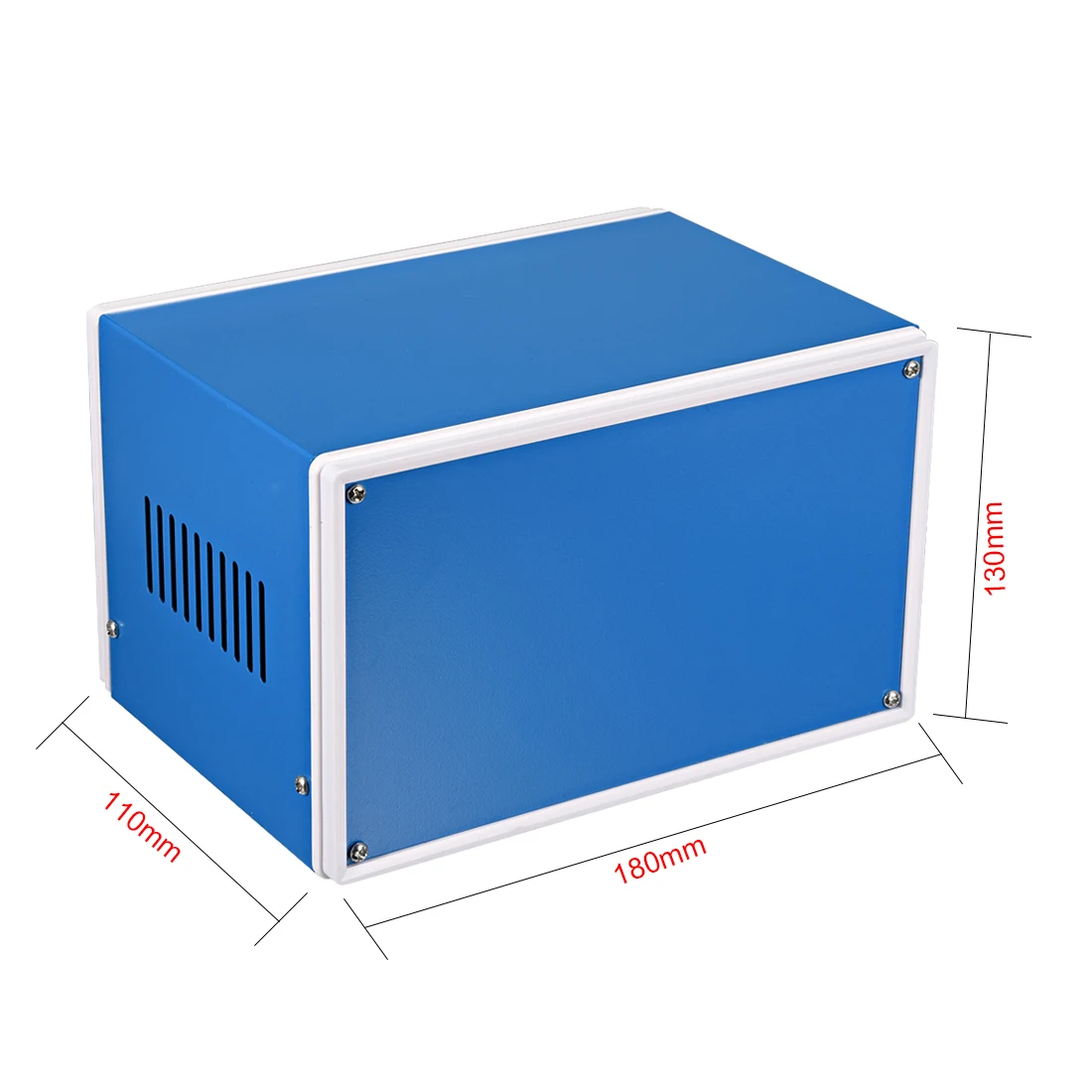 Uxcell-caja de conexiones para proyectos de Metal, carcasa electrónica para interiores y exteriores, 272x138x213mm, 210x180x140mm, color azul, 1