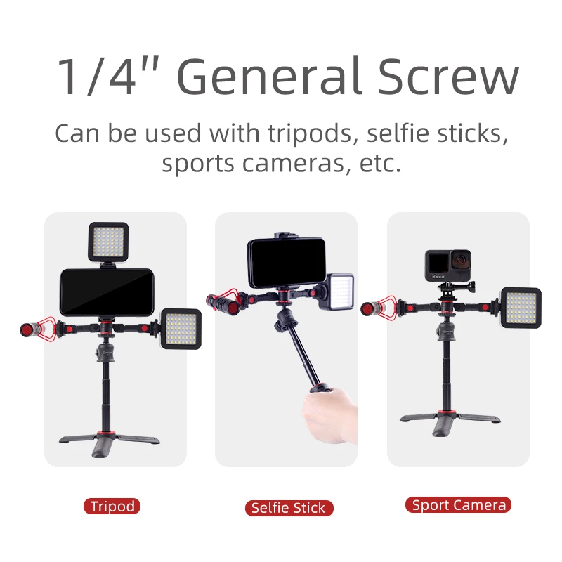 XILETU CG1 Super Magic Arm Adjustable Magic Articulated Arm for Mounting Monitor LED Light LCD Video Camera Flash Camera DSLR