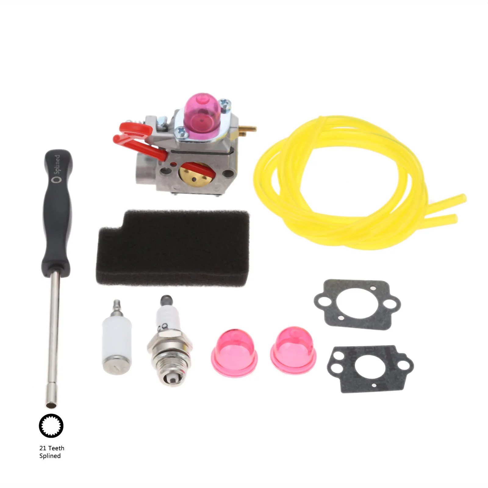 1Set WT875 Carburetor Kit for Poulan Pro BVM200C BVM200VS P200C GBV325 P325 Blower Tool Parts Replacement