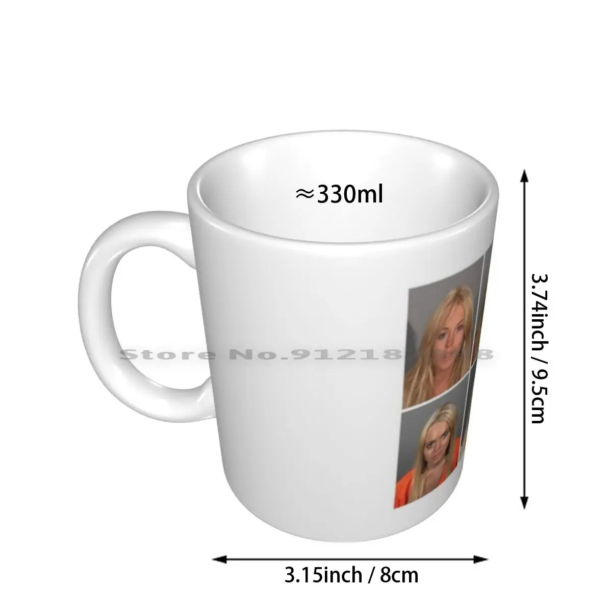 Lindsay Lohan Mugshots Ceramic Mugs Coffee Cups Milk Tea Mug Lindsay Lohan Celebrity Celebrity Mugshot Mean Girls Arrest Freaky