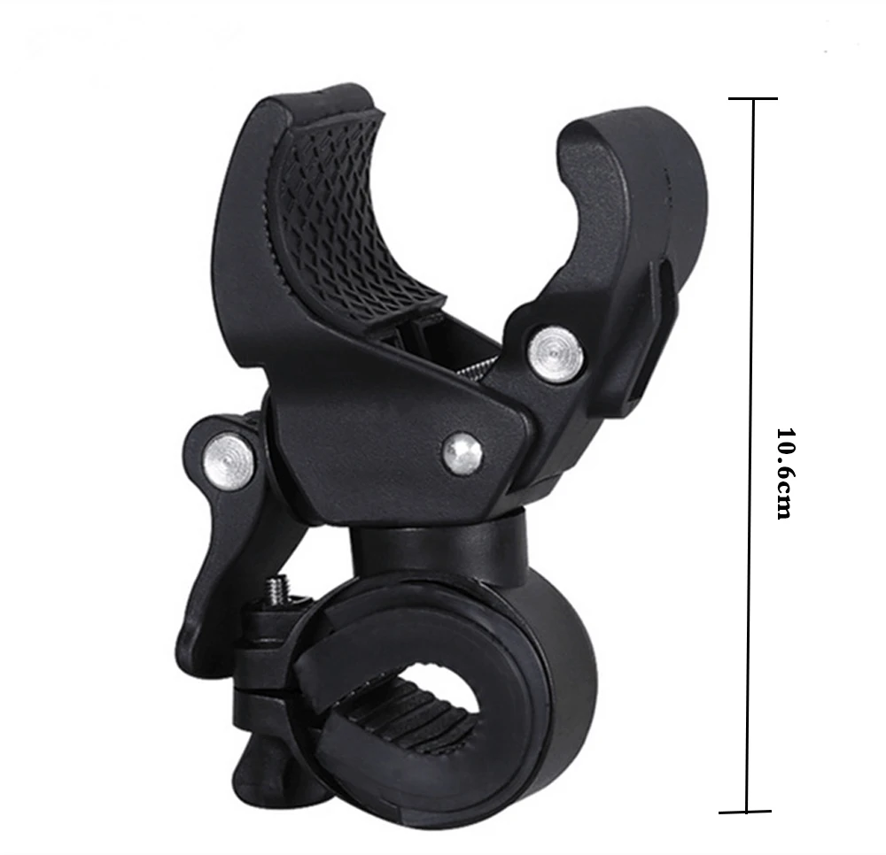 Bicycle Universal 90-degree Rotating Handlebar Mount LED Flashlight Holder Front Light Clip Clamp Lantern  Bicycle Accessories