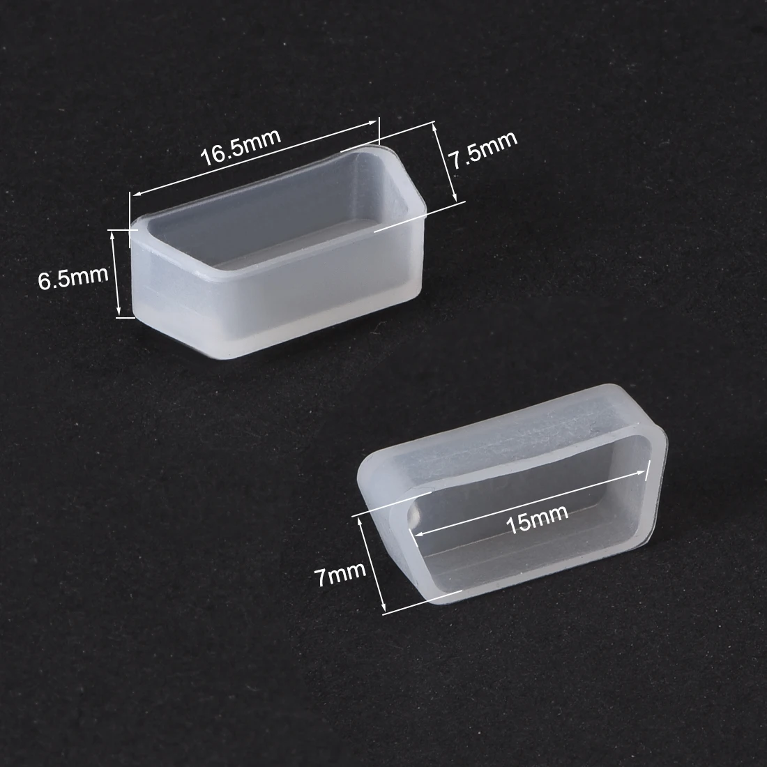 Uxcell 10 Chiếc Cổng VGA Ốp Silicon Bảo Vệ Ốp Nắp Chống Bụi Chống Dụng Cụ 15X7Mm Trong Suốt Silicone Chống bụi Chặn Cho DB9 RS232 Cổng
