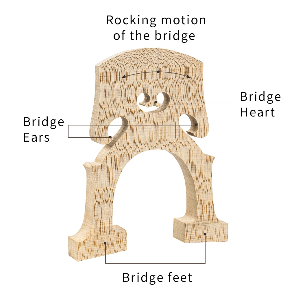 Master AA Grade Maple Cello Bridge Snowflake Pattern Maple Bridge 4/4 Cello Bridge