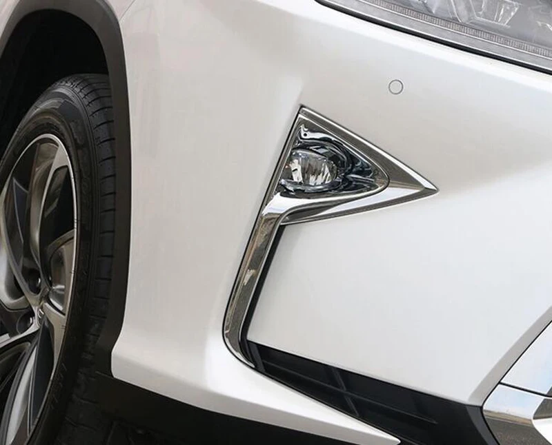 For Lexus RX(AL20) RX200 300 350 450 2016-2019 ABS Chrome Front Fog Light Lamp Cover Trim Molding Bezel Garnish Sticker