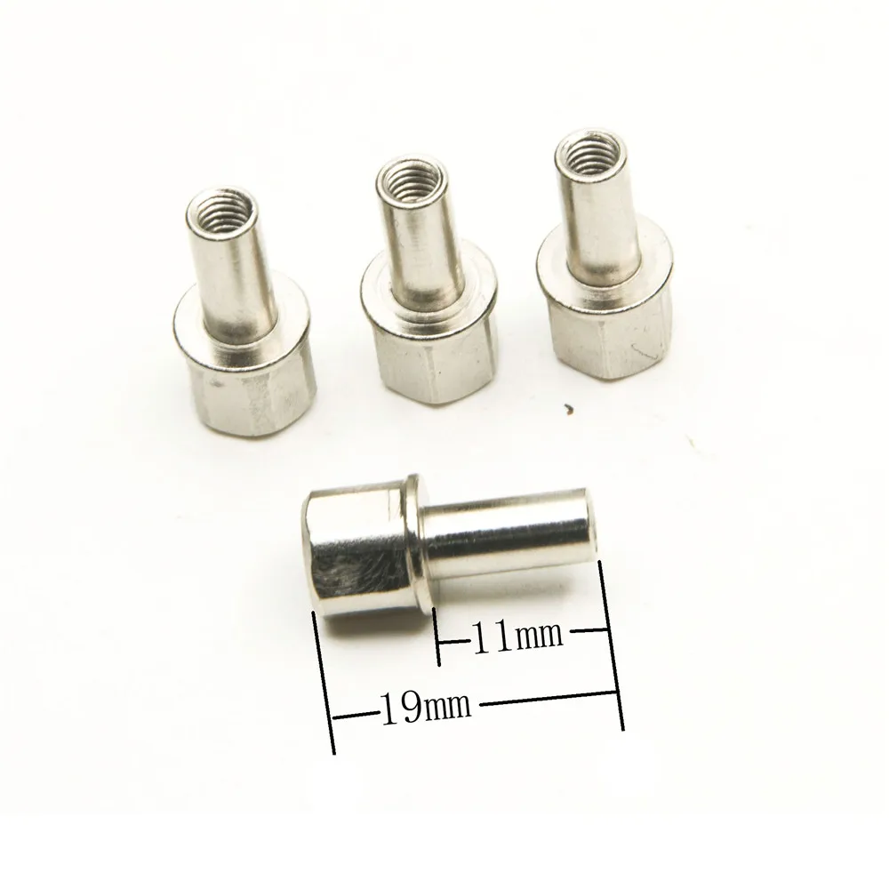 Axspeed 4pcs 12mm Sechs kant Radnaben antriebs adapter Verlängerung säule Metall mutter 15/20/25mm für 1/10 rc Raupen axial scx10 trx4