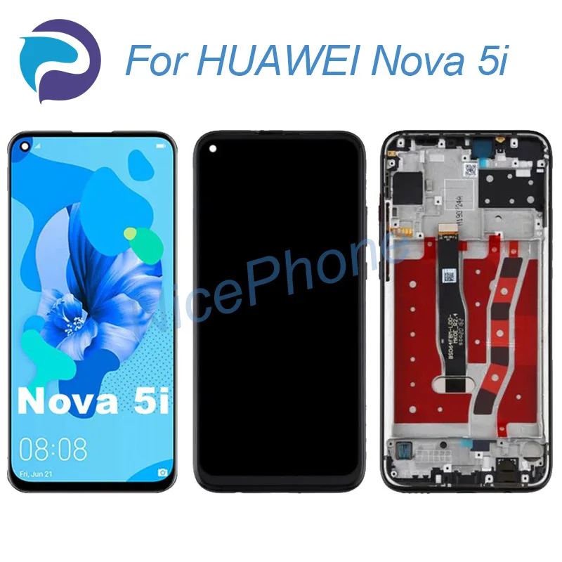 

For HUAWEI Nova 5i LCD Screen + Touch Digitizer Display GLK-LX1/1U/2/3; GLK-AL00/TL00 Nova 5i LCD Screen Display