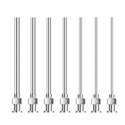 12 Pack - 2-inch / 50mm Cannula Length Dispensing Needle (8G,10G,12G,14G...27G Optional)- Blunt Tip, All Metal