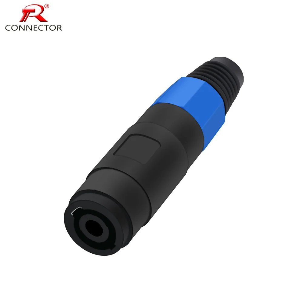 

8PCS 4-Pin Pole Female Speak Coupler Adapter Audio Cable Connector Speak Female Connector NL4FC