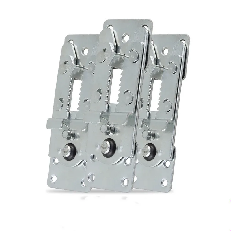 2Pcs 3 In 1บานพับเฟอร์นิเจอร์โซฟาSectional Snapจระเข้เหล็กคลิปโซฟาJoint Assembly Disassembly Fitting