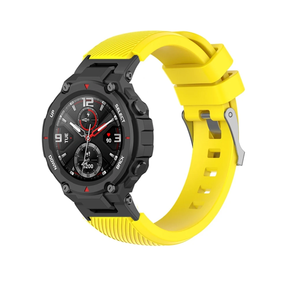 For Xiaomi Huami Amazfit T Rex Bracelet Soft Silicone Strap For Amazfit T REX Pro Smartwatch Sport Strap Wristband Accessories