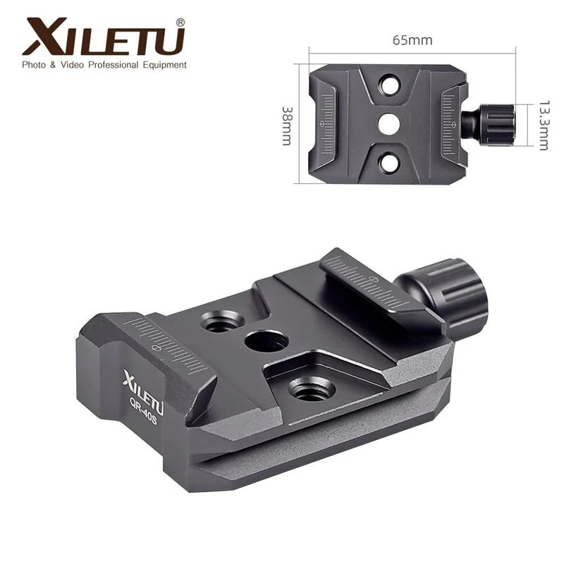 

XILETU QR40S Quick Release Clamp Universal Holder Seat for DJI Ronin S/Ronin SC and ZHIYUN Crane Series Stabilizer Tripod