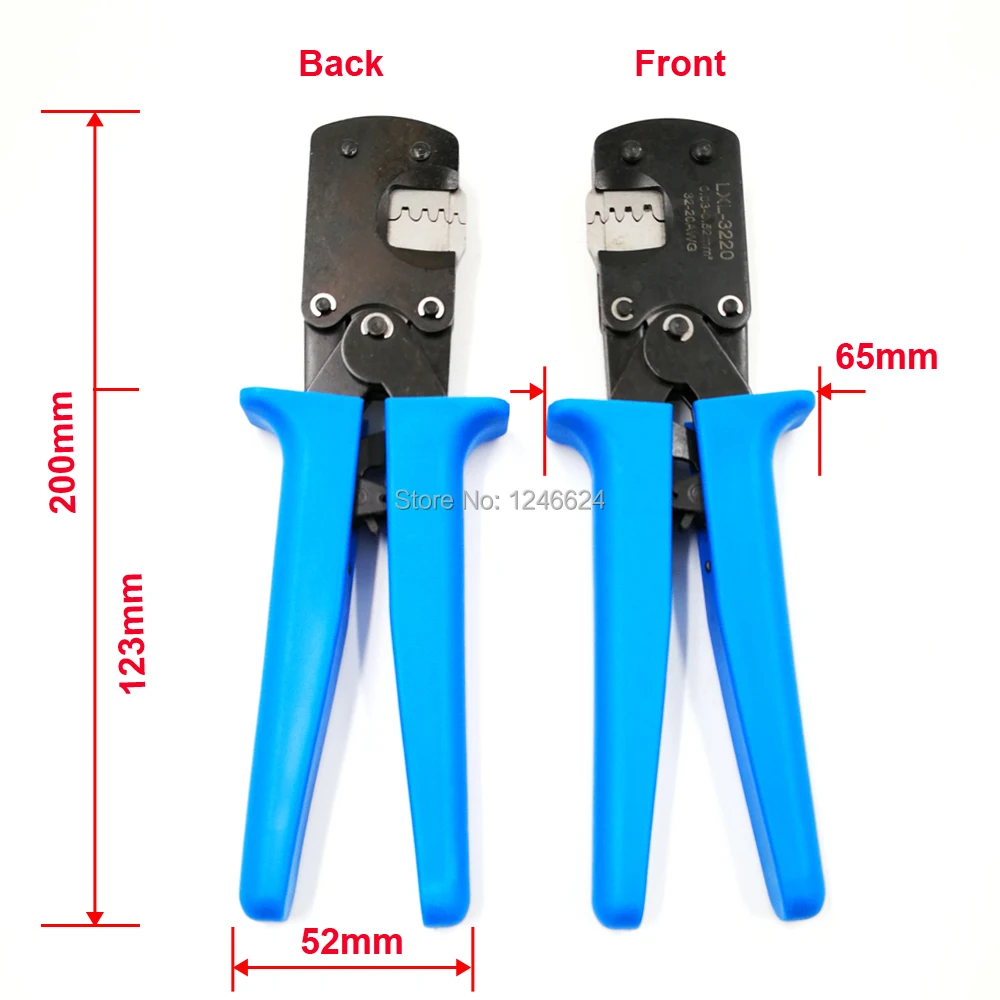 LXL-3220M JST Molex ขั้ว Crimping เครื่องมือ Micro Connector Pins 0.03-0.52mm2 32-20AWG
