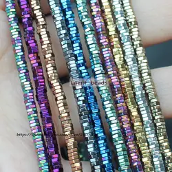 380pcs ,Very Shining! Natural Hematite Hexagonal Plate beads Spacer Beads ,For DIY Jewelry Making ! Necklace ,Bracel