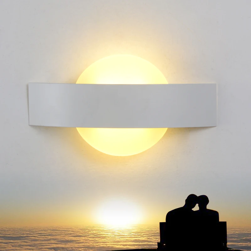 7W LED Wall Light Fixture 2835 SMD Acrylic Indoor Lamp Bedroom Living Room Lighting Surface Mounted Aisle Hotel Corridor
