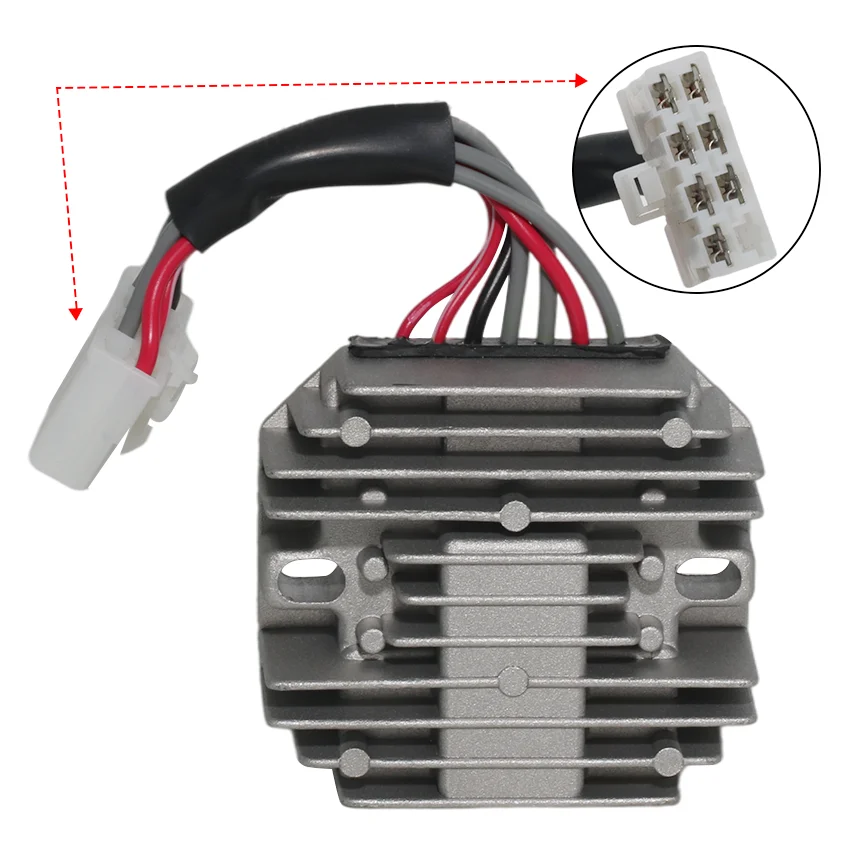 Motorcycle Voltage Regulator Rectifier For Piaggio Ape Calessino City 200 2013 2014 2015 2016 2017 2018 2019 OEM：1D00671R   Moto