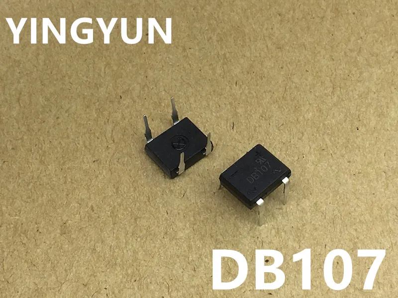 

20pcs/lot DB107 DIP-4 1A 1000V Single Phases Diode Rectifier Bridge New original