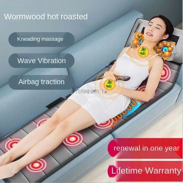 

Cervical vertebra massager neck waist back multifunctional massage pad whole body home massage blanket mattress cushion heating