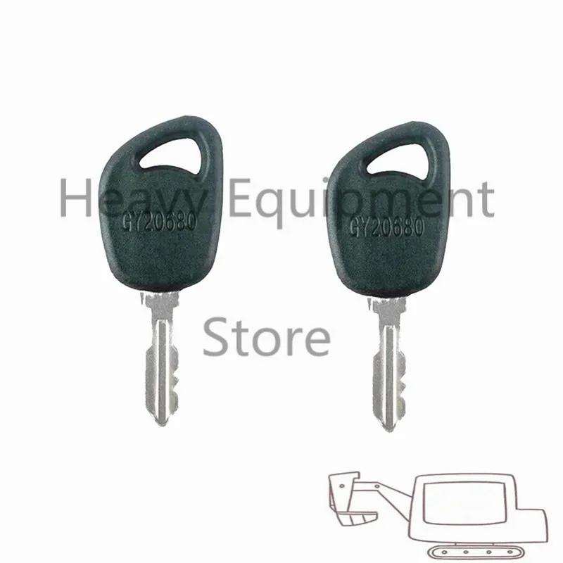 2PCS GY20680 Key For Cub Cadet John Deere JD Badboy Mower  Poulan DR Lawn Ignition Start Starter Zero Turn