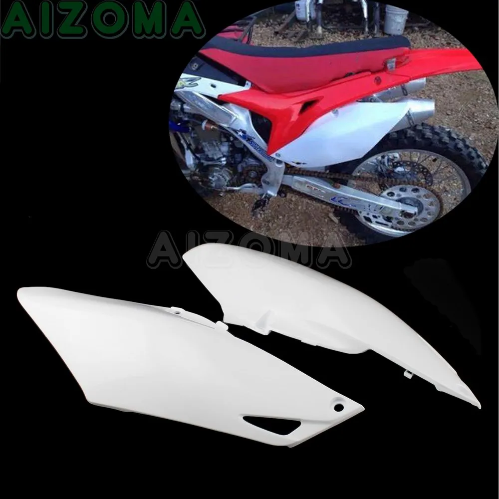 For Honda CRF 250/450 R Motocross Front & Rear Fender Full Fairing Cover Side Case Kit Plastic Oil Fuel Tanks w/ Foam Seat Guard