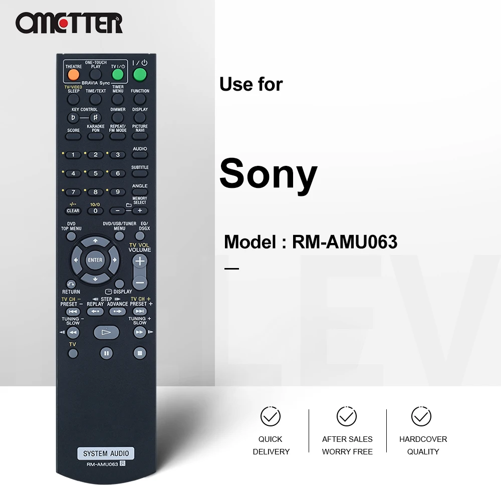 Mới RM-AMU063 Cho Sony Hệ Thống Âm Thanh Nhà Điều Khiển Từ Xa Cho CMT-DH40R HCD-DH40R Fernbedienung