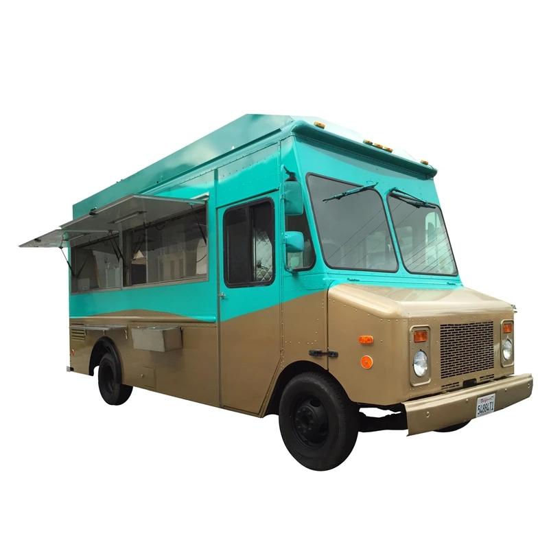 Vintage Electric Car Snack Coffee Food Truck Mobile Kitchen Bubble Tea Ice Cream Vending Machine Catering Trailer Food Cart