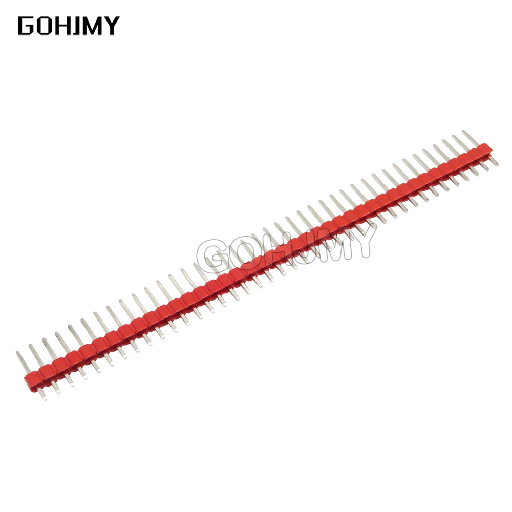 10PCS 2.54MM 40Pin 1x40P Male Pin Header Strip Single Row Male Breakable Pin Header Connector Strip For Arduino high quality