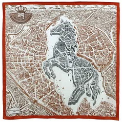 POBING-Écharpe en Cachemire pour Femme, Châle Roulé à la Main, Étole Carrée, Bandana de Luxe, Hijab, 135cm