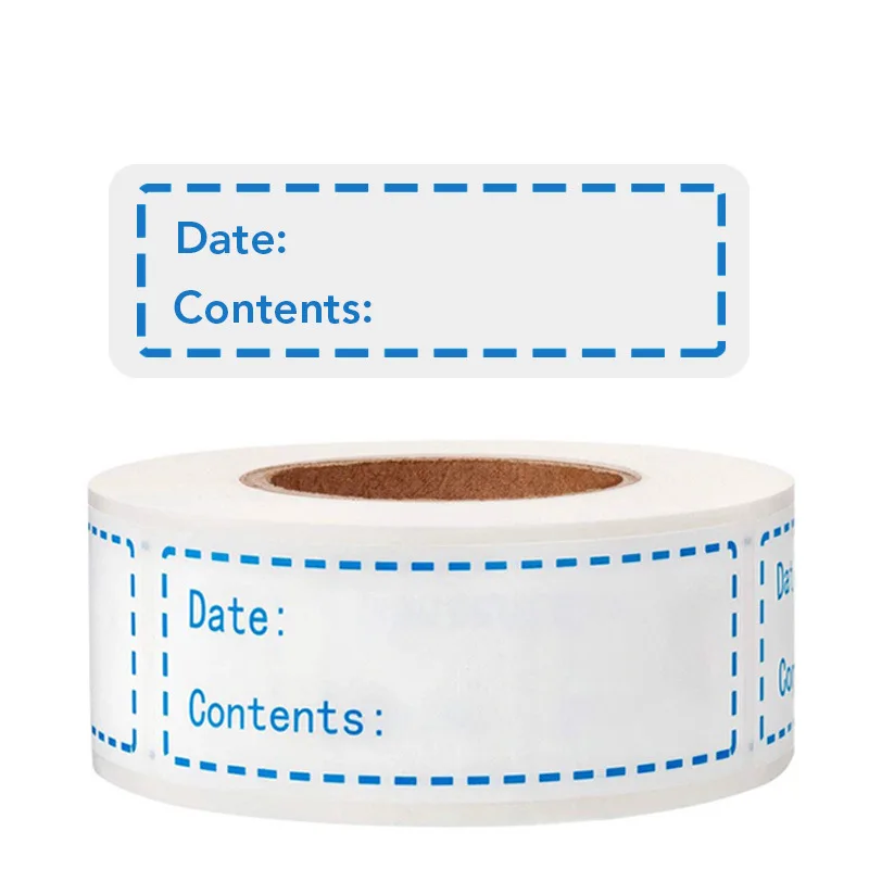 Explosieve Home Kitchen Voedsel Markering Datum Roll Wordt Label